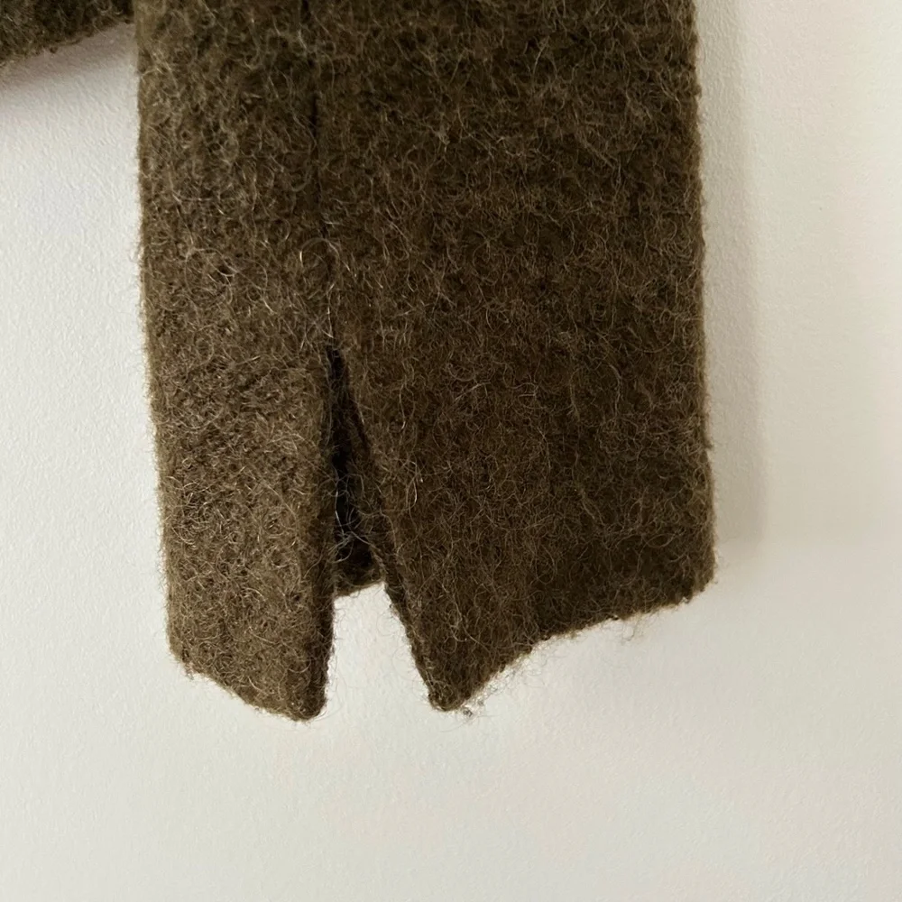 Claudie Pierlot Olive Green Mohair Jacket